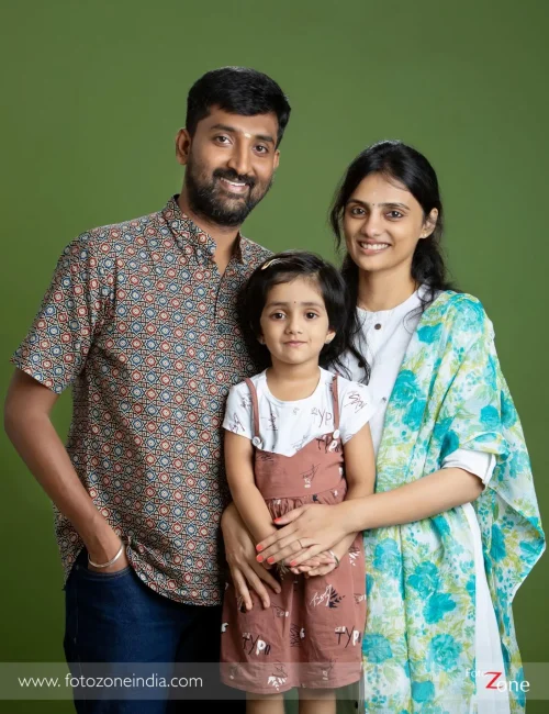 Indoor family portrait photography